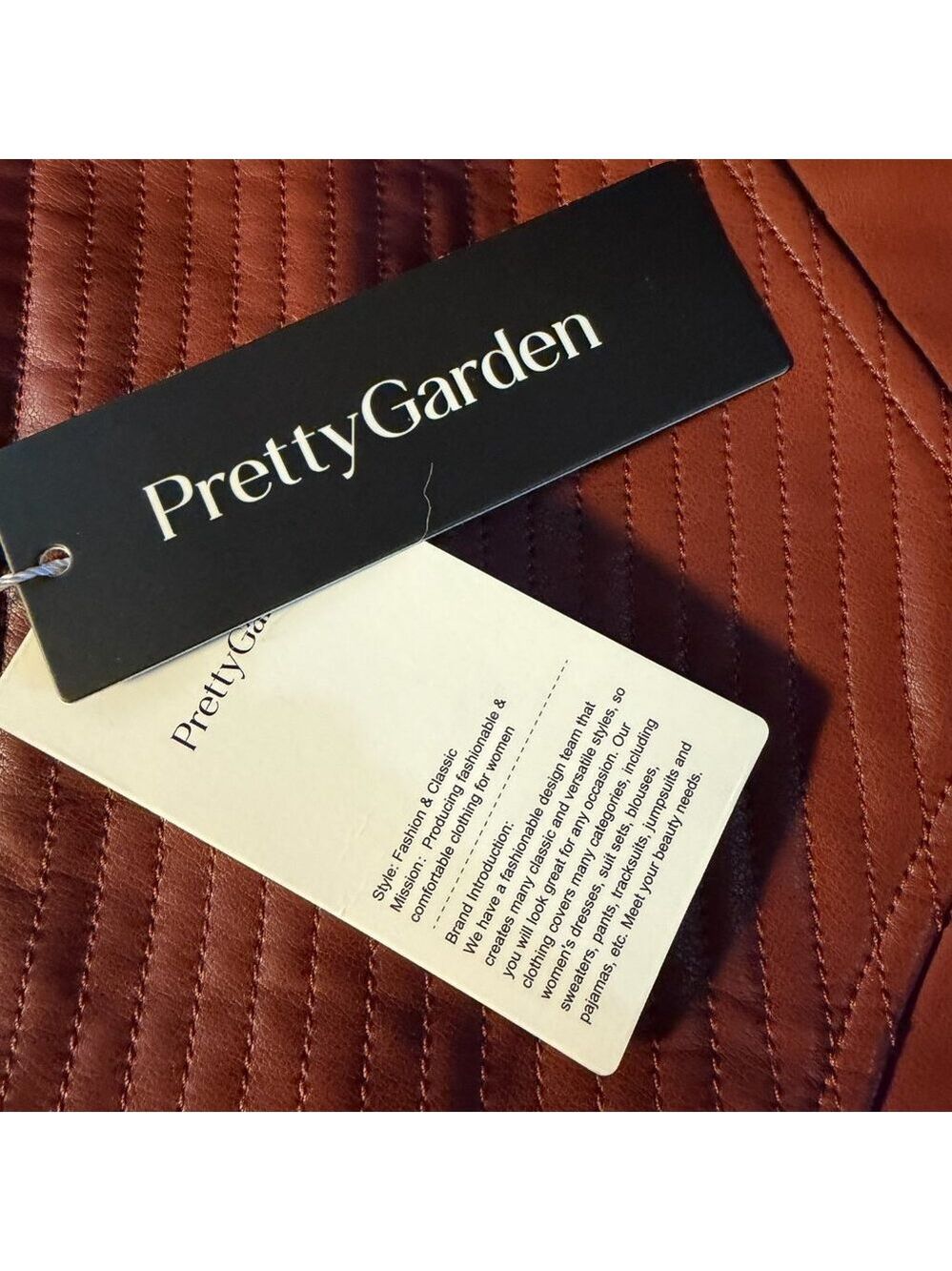 ✨ Prettygarden Women's Faux Leather Skirt Medium NWT - Picture 3 of 5